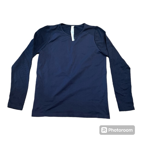 Fabletics Sync Long Sleeve II dark blue size Large - Picture 1 of 9